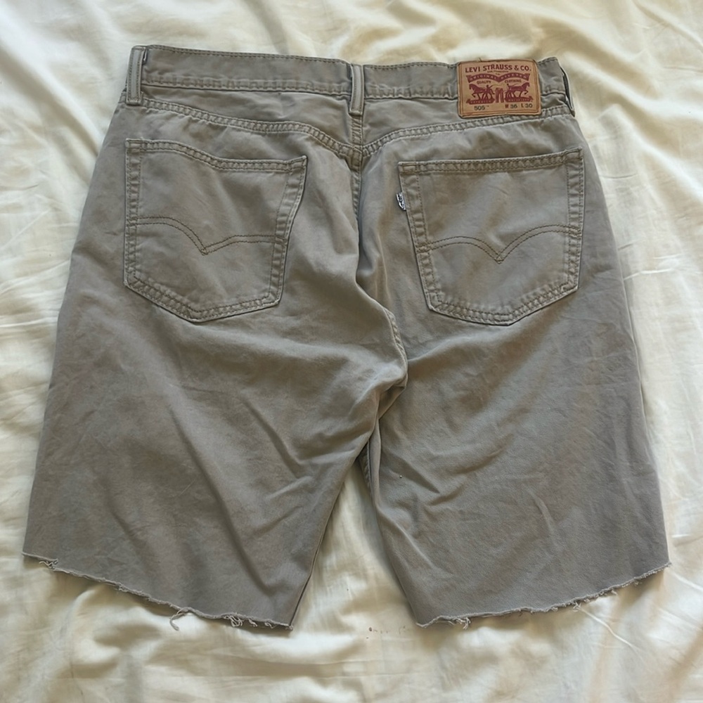 Levi's Beige Jorts White Tab